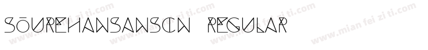 sourehansanscn regular字体转换